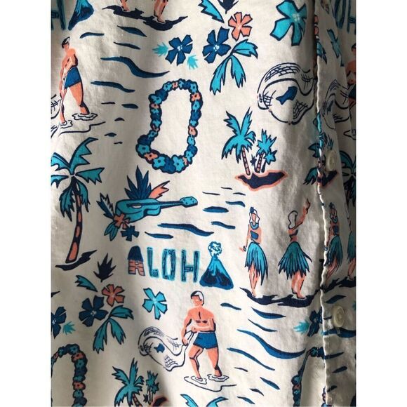 American Eagle Outfitter Aloha Hawaii Button Down Shirt SZ M - Picture 3 of 9